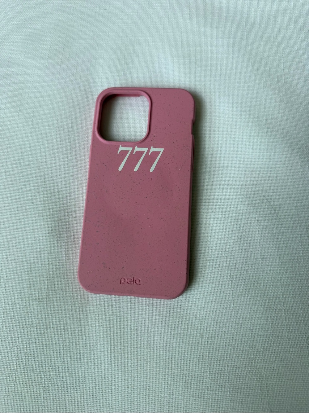 Pela Pink '777' Eco-Friendly Phone Case iphone 14 pro max